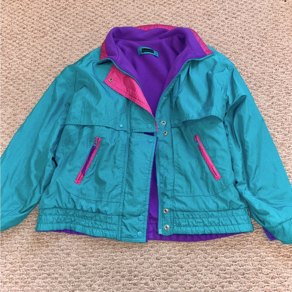 True Vintage 80s / 90s Warm Fleece Windbreaker